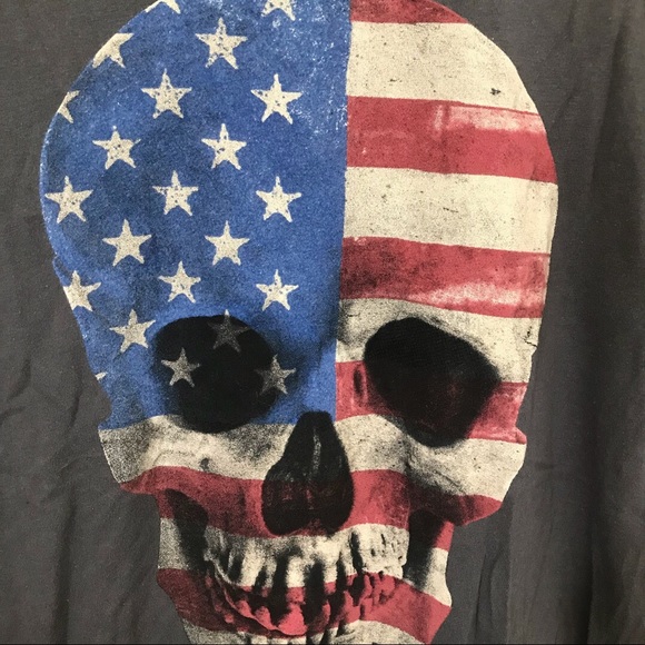 American flag skull tee - Picture 2 of 4